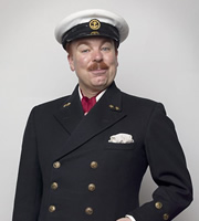 Mapp & Lucia. Georgie Pillson (Steve Pemberton). Copyright: BBC. Mapp & Lucia. Georgie Pillson (Steve Pemberton). Copyright: BBC.