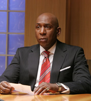 Reggie Perrin. Mr Fox (Colin McFarlane). Copyright: Objective Productions. Reggie Perrin. Mr Fox (Colin McFarlane). Copyright: Objective Productions.