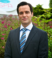The Spa. Costas (Ramin Karimloo). Copyright: Tiger Aspect Productions. The Spa. Costas (Ramin Karimloo). Copyright: Tiger Aspect Productions.