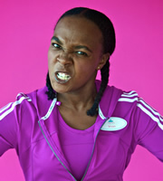 The Spa. Vron (Nadine Marshall). Copyright: Tiger Aspect Productions. The Spa. Vron (Nadine Marshall). Copyright: Tiger Aspect Productions.