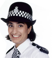 The Thin Blue Line. P.C. Habib (Mina Anwar). Copyright: Tiger Aspect Productions. The Thin Blue Line. P.C. Habib (Mina Anwar). Copyright: Tiger Aspect Productions.