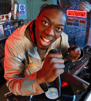 Trexx And Flipside. Flipside (David Ajala). Copyright: Hanrahan Media. Trexx And Flipside. Flipside (David Ajala). Copyright: Hanrahan Media.