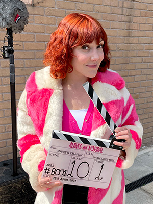 Alma's Not Normal. Alma Nuthall (Sophie Willan). Copyright: Expectation Entertainment. Alma's Not Normal. Alma Nuthall (Sophie Willan). Copyright: Expectation Entertainment.
