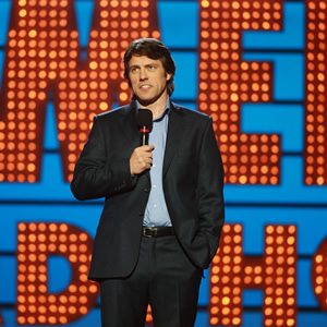 Michael McIntyre's Comedy Roadshow. John Bishop. Copyright: Open Mike Productions. Michael McIntyre's Comedy Roadshow. John Bishop. Copyright: Open Mike Productions.