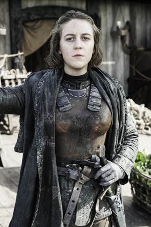 Yara Greyjoy from Game Of Thrones. Gemma Whelan. Yara Greyjoy from Game Of Thrones. Gemma Whelan.