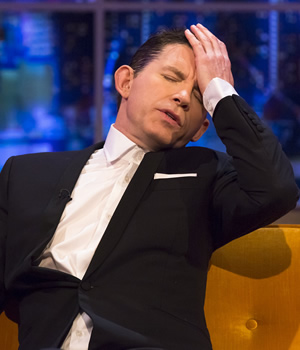 The Jonathan Ross Show. Lee Evans. Copyright: Hot Sauce / ITV Studios. The Jonathan Ross Show. Lee Evans. Copyright: Hot Sauce / ITV Studios.
