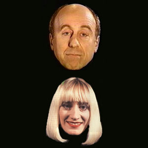 Red Dwarf. Image shows from L to R: Holly (Norman Lovett), Holly (Hattie Hayridge). Copyright: Grant Naylor Productions / BBC. Red Dwarf. Image shows from L to R: Holly (Norman Lovett), Holly (Hattie Hayridge). Copyright: Grant Naylor Productions / BBC.