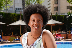 Benidorm. Joey Ellis (Nathan Bryon). Copyright: Tiger Aspect Productions. Benidorm. Joey Ellis (Nathan Bryon). Copyright: Tiger Aspect Productions.