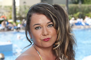 Benidorm. Sam (Shelley Longworth). Copyright: Tiger Aspect Productions. Benidorm. Sam (Shelley Longworth). Copyright: Tiger Aspect Productions.