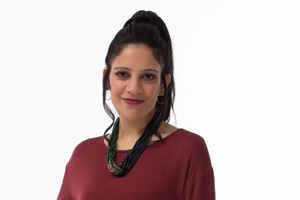 Boy Meets Girl. Anji (Vineeta Rishi). Copyright: Tiger Aspect Productions. Boy Meets Girl. Anji (Vineeta Rishi). Copyright: Tiger Aspect Productions.