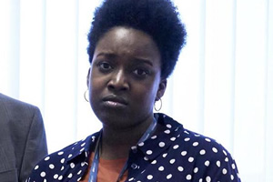 Damned. Mimi (Lolly Adefope). Copyright: What Larks Productions. Damned. Mimi (Lolly Adefope). Copyright: What Larks Productions.