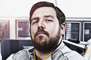 Hyperdrive. Commander Henderson (Nick Frost). Copyright: BBC. Hyperdrive. Commander Henderson (Nick Frost). Copyright: BBC.