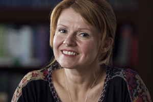 The Reluctant Landlord. Natasha (Sian Gibson). Copyright: What Larks Productions. The Reluctant Landlord. Natasha (Sian Gibson). Copyright: What Larks Productions.