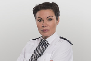 Sick Note. Superintendent Henchy (Alison King). Copyright: King Bert Productions. Sick Note. Superintendent Henchy (Alison King). Copyright: King Bert Productions.
