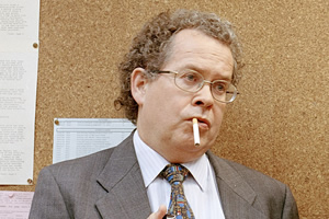 The Smoking Room. Gordon (Mike Walling). Copyright: BBC. The Smoking Room. Gordon (Mike Walling). Copyright: BBC.