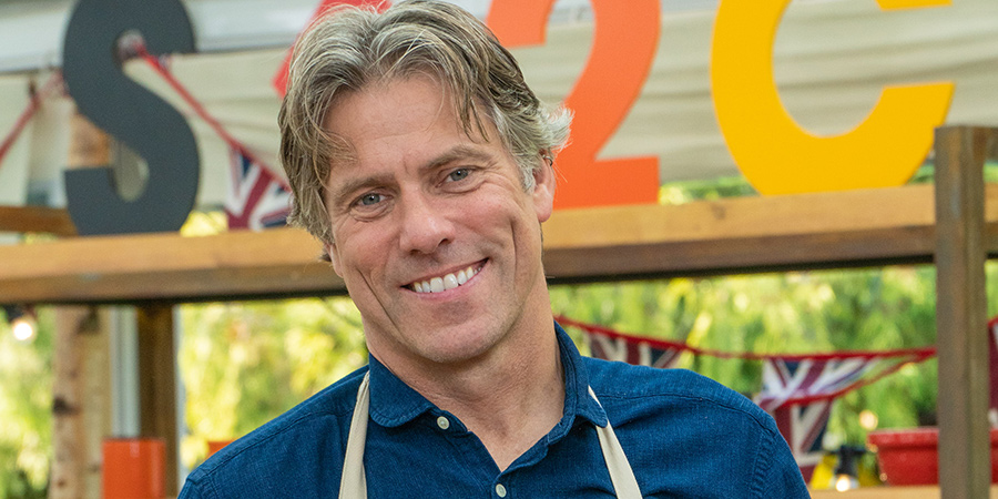 The Great Celebrity Bake Off For Stand Up To Cancer 2021. John Bishop. The Great Celebrity Bake Off For Stand Up To Cancer 2021. John Bishop.