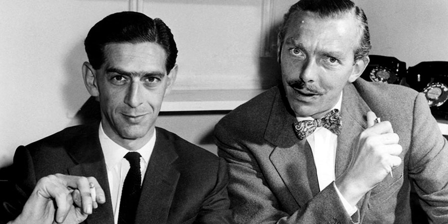Image shows from L to R: Denis Norden, Frank Muir. Copyright: BBC. Image shows from L to R: Denis Norden, Frank Muir. Copyright: BBC.
