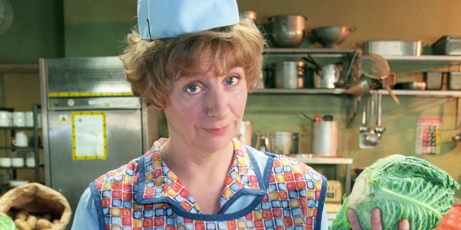 dinnerladies. Brenda (Victoria Wood). Copyright: Good Fun / Pozzitive Productions. dinnerladies. Brenda (Victoria Wood). Copyright: Good Fun / Pozzitive Productions.
