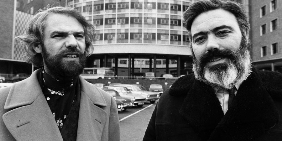 Ray Galton and Alan Simpson outside BBC TV Centre in 1970. Image shows from L to R: Ray Galton, Alan Simpson. Copyright: BBC. Ray Galton and Alan Simpson outside BBC TV Centre in 1970. Image shows from L to R: Ray Galton, Alan Simpson. Copyright: BBC.