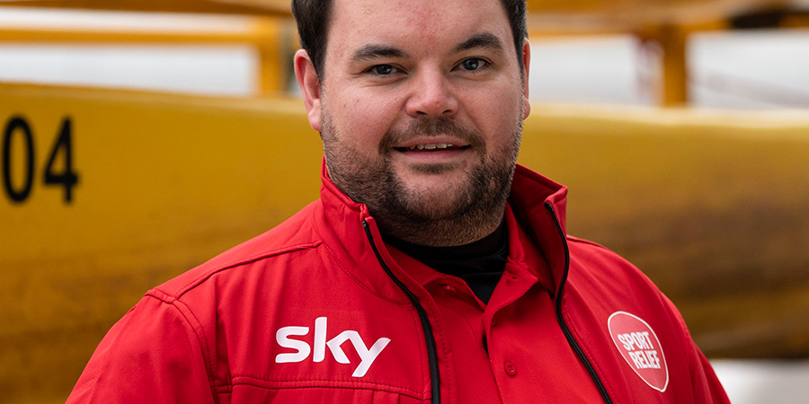 Sport Relief 2020 boat race. Lloyd Griffith. Sport Relief 2020 boat race. Lloyd Griffith.