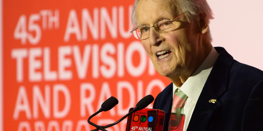 Nicholas Parsons accepts the Harvey Lee Award at the BPG Awards 2019. Nicholas Parsons. Copyright: BPG / Virgin Media. Nicholas Parsons accepts the Harvey Lee Award at the BPG Awards 2019. Nicholas Parsons. Copyright: BPG / Virgin Media.