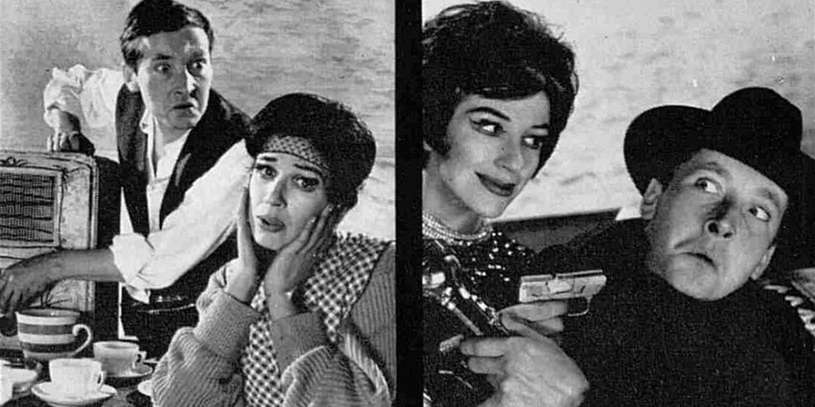 Image shows from L to R: Kenneth Williams, Fenella Fielding. Image shows from L to R: Kenneth Williams, Fenella Fielding.