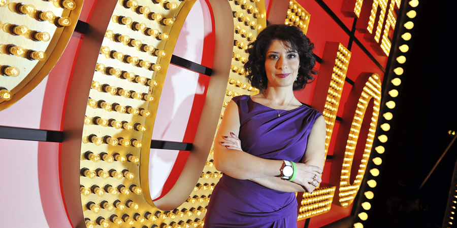 Live At The Apollo. Shappi Khorsandi. Copyright: Open Mike Productions. Live At The Apollo. Shappi Khorsandi. Copyright: Open Mike Productions.