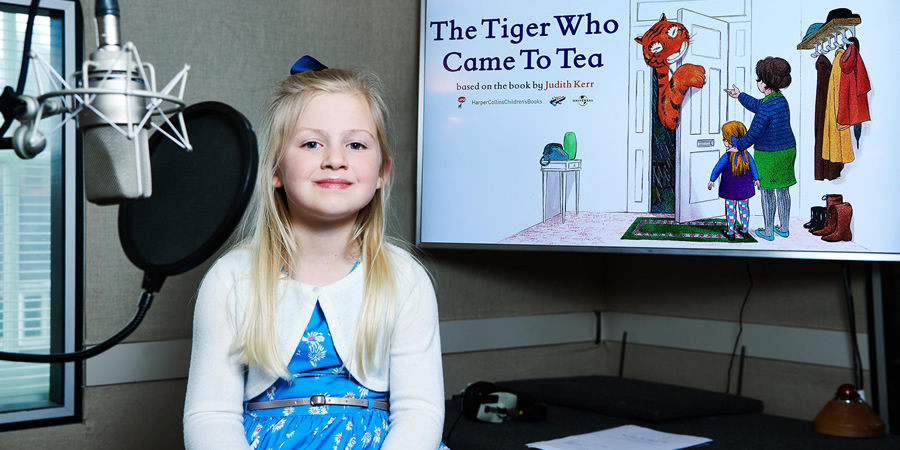 The Tiger Who Came To Tea. Clara Ross. Copyright: Channel 4 Television Corporation. The Tiger Who Came To Tea. Clara Ross. Copyright: Channel 4 Television Corporation.