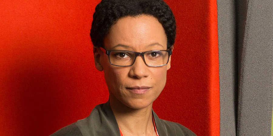 W1A. Lucy Freeman (Nina Sosanya). Copyright: BBC. W1A. Lucy Freeman (Nina Sosanya). Copyright: BBC.