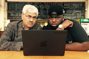 The Data Doctor. Image shows from L to R: The Data Doctor (Mark Silcox), Bachala Mbunzama. The Data Doctor. Image shows from L to R: The Data Doctor (Mark Silcox), Bachala Mbunzama.