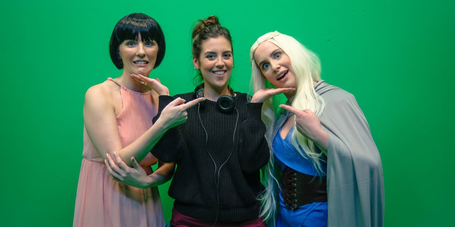 Image shows from L to R: Beattie Edmondson, Camille Ucan, Rose Johnson. Image shows from L to R: Beattie Edmondson, Camille Ucan, Rose Johnson.