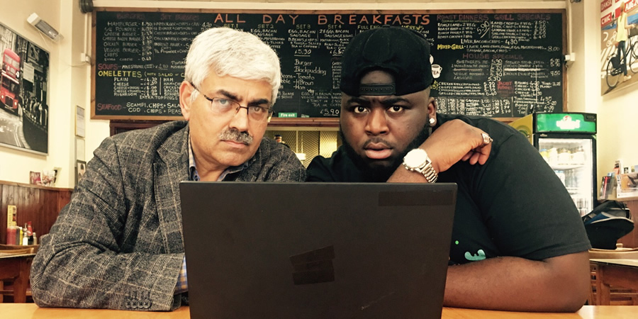 The Data Doctor. Image shows from L to R: The Data Doctor (Mark Silcox), Bachala Mbunzama. The Data Doctor. Image shows from L to R: The Data Doctor (Mark Silcox), Bachala Mbunzama.